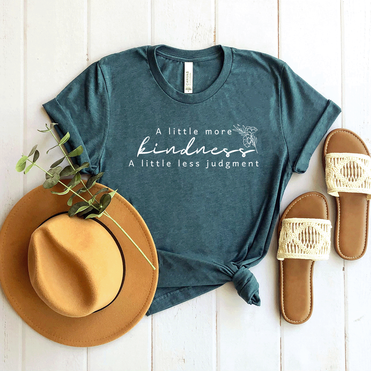 A Little More Kindness, A Little Less Judgment - Bella+Canvas Tee