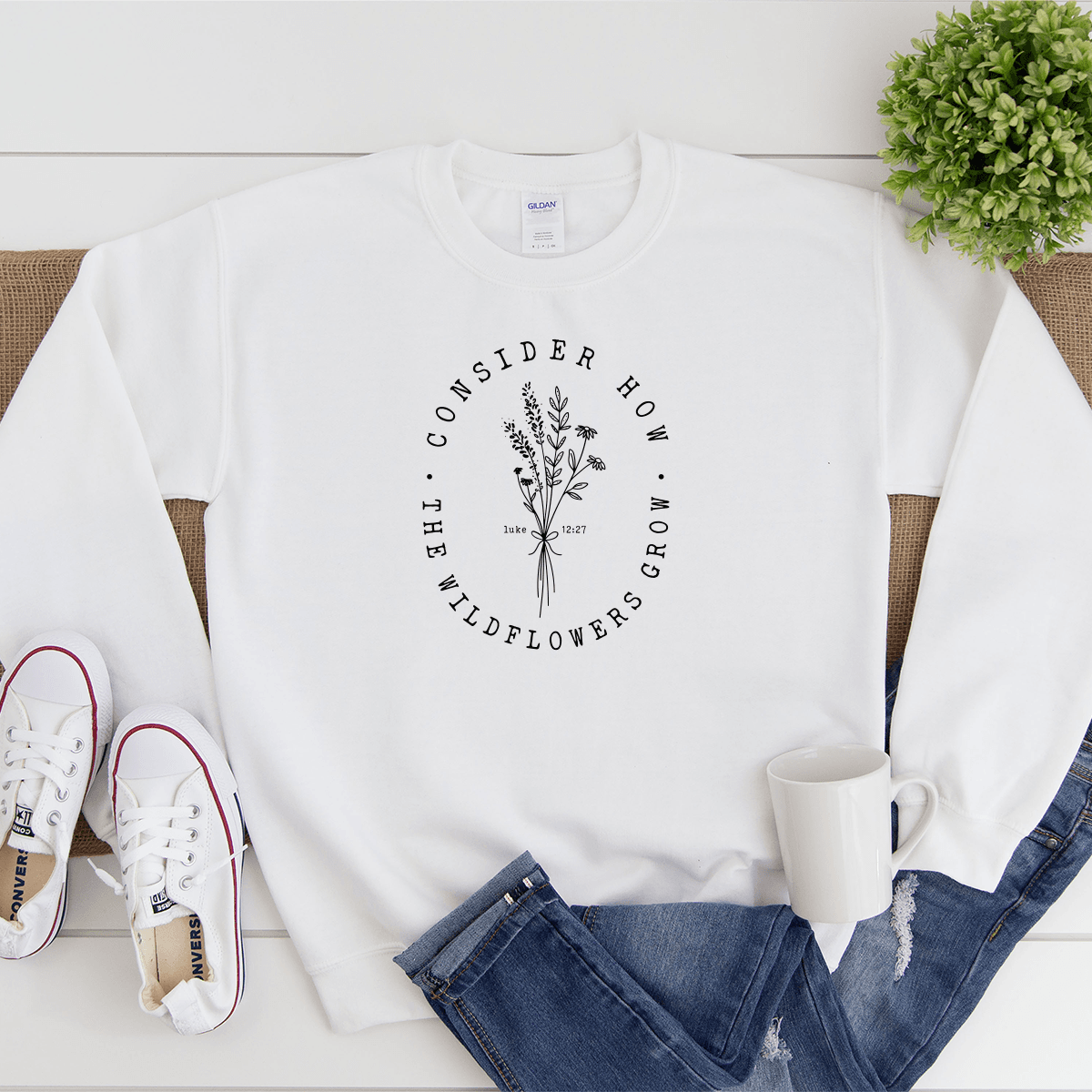 Consider How The Wildflowers Grow - Sweatshirt