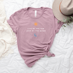 Live By The Sun, Love By The Moon - Bella+Canvas Tee