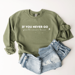 If You Never Go, You'll Never Know - Sweatshirt