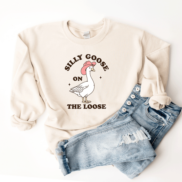 Silly Goose On The Loose Sweatshirt Stay Wilde