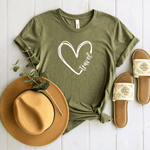 Travel (Heart) - Bella+Canvas Tee