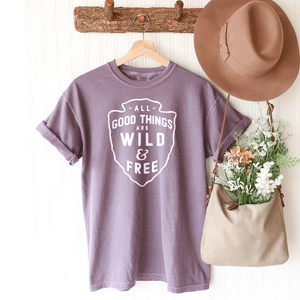 All Good Things Are Wild & Free - Premium Wash Tee
