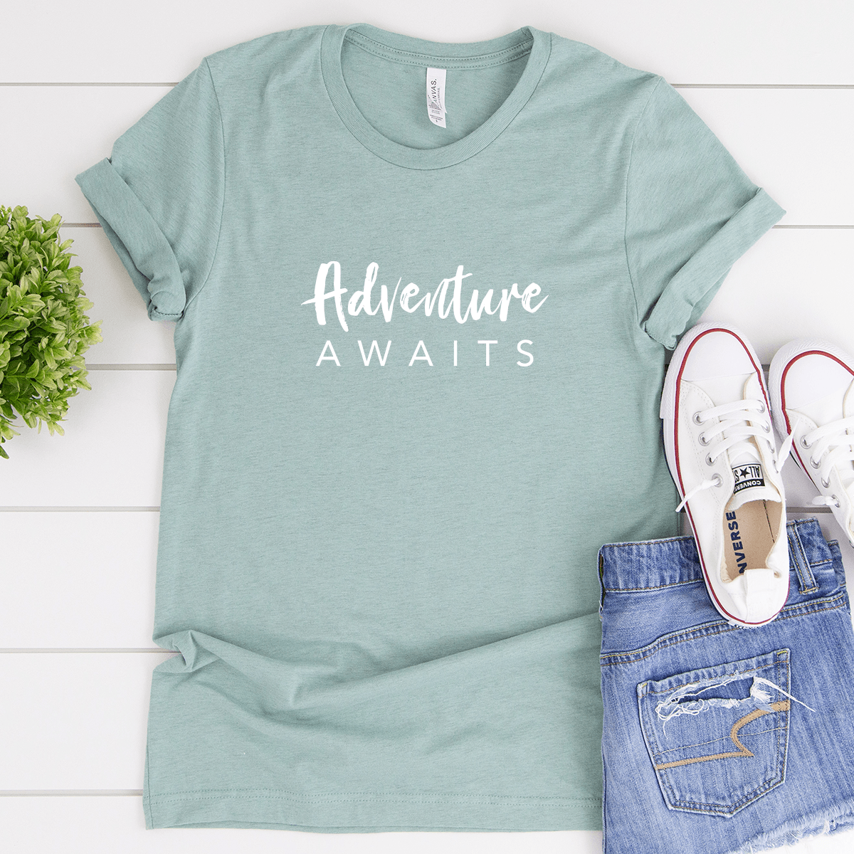 Bella canvas top dusty blue
