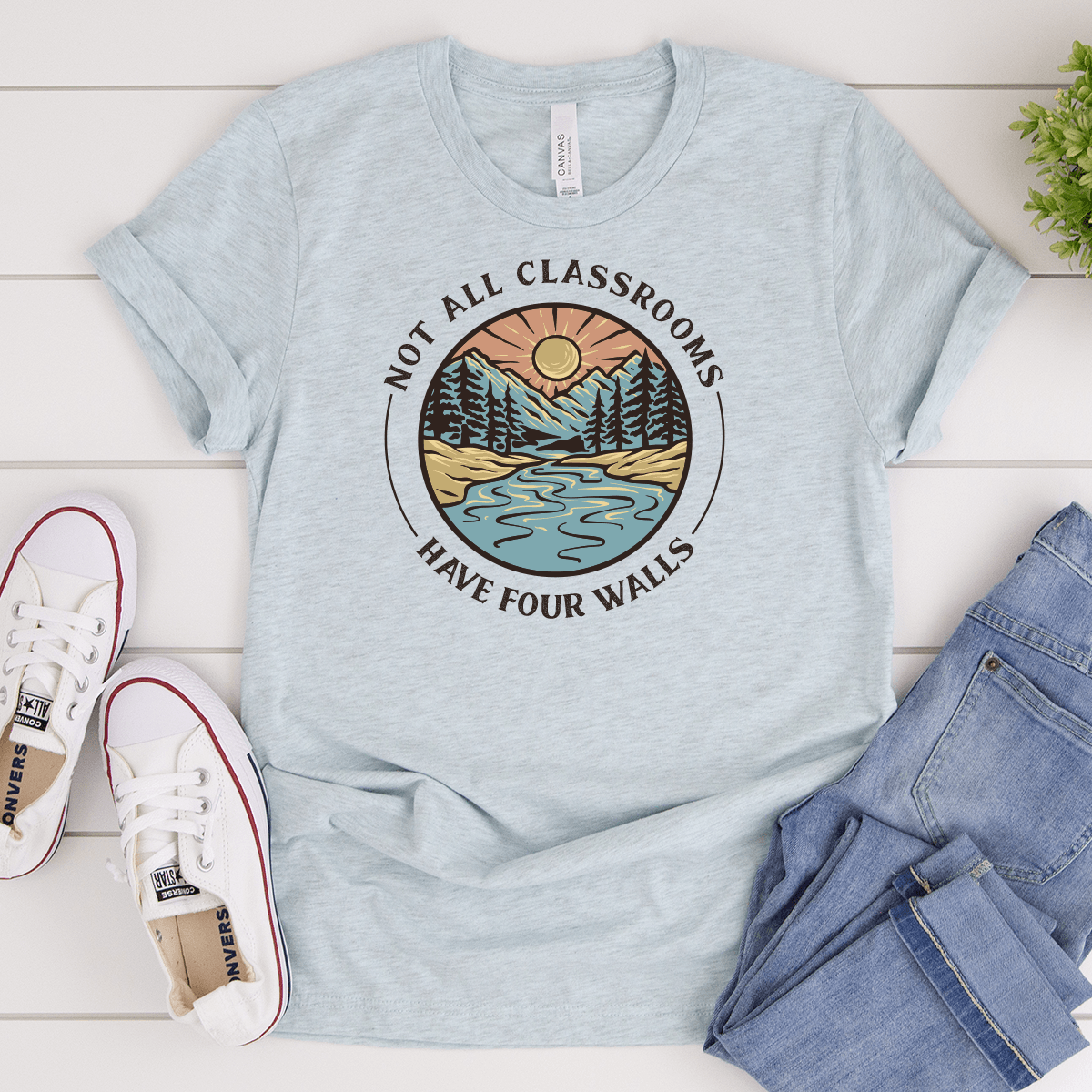Not All Classrooms Have Four Walls - Bella+Canvas Tee