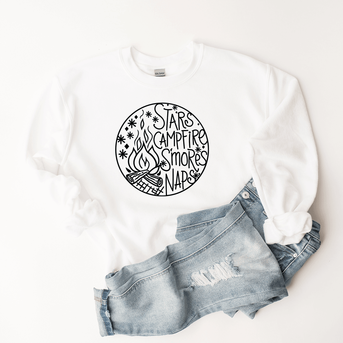 Stars, Campfire, S'mores, Naps - Sweatshirt
